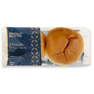 Brioche Burger Buns 200g 4 Pack Specially Selected